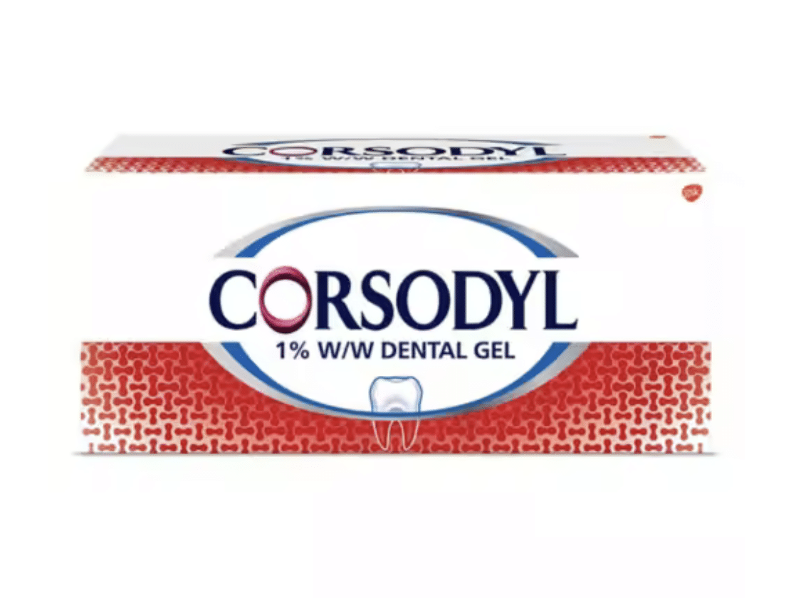 Corsodyl gel (£ 4.50)